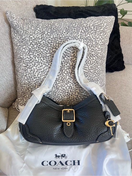 Coach Handbags - Coach Black Brass Drifter Shoulder Bag 31